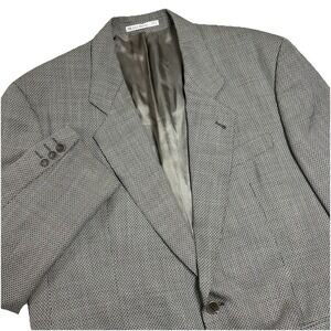 Boss Hugo Boss Blazer Mens 42R Tan Wool Bld Delon Jacket Sport Coat Made USA Y2K